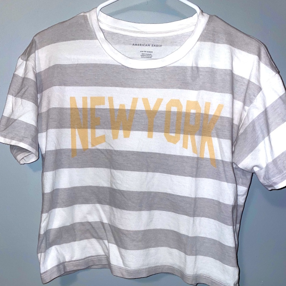 🌪🪐Cropped New York Graphic T-Shirt